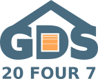 Garage Door Service 20 Four 7 Logo